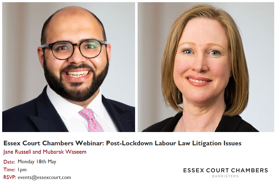 Essex Court Chambers Webinar: Post-Lockdown Labour Law Litigation Issues