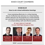 Webinar: How to Win Virtual Arbitration Hearings